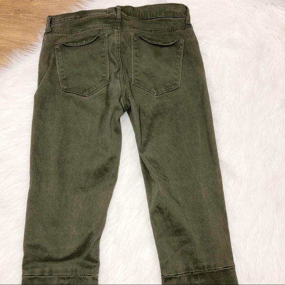 Gap sz 26 true skinny zippered Moto military pants - Picture 3 of 7